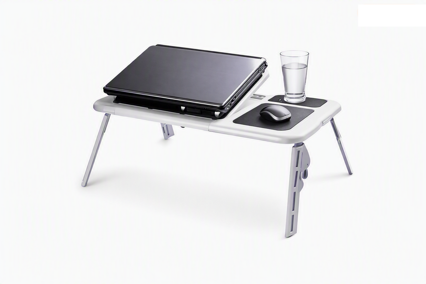 Mesa Plegable E-Table Notebook Cama Sofa Escritorio Portatil Laptop Portavaso y Area de Mouse