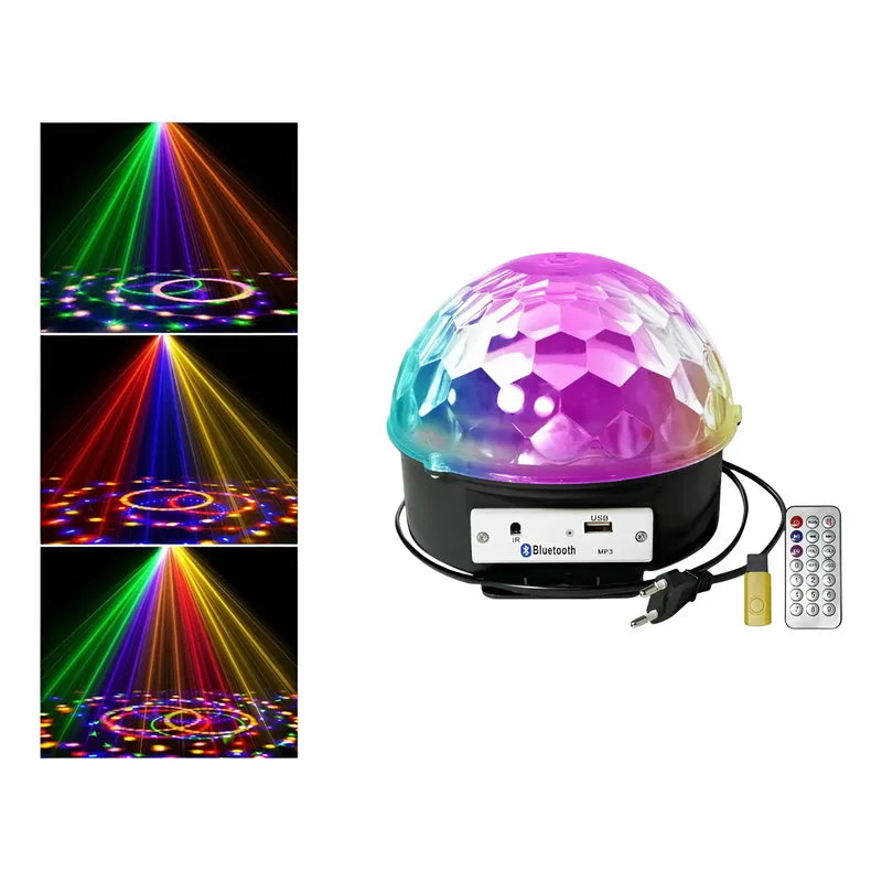 Bola Disco Rítmica Luces De Fiesta Bola Parlante Bt