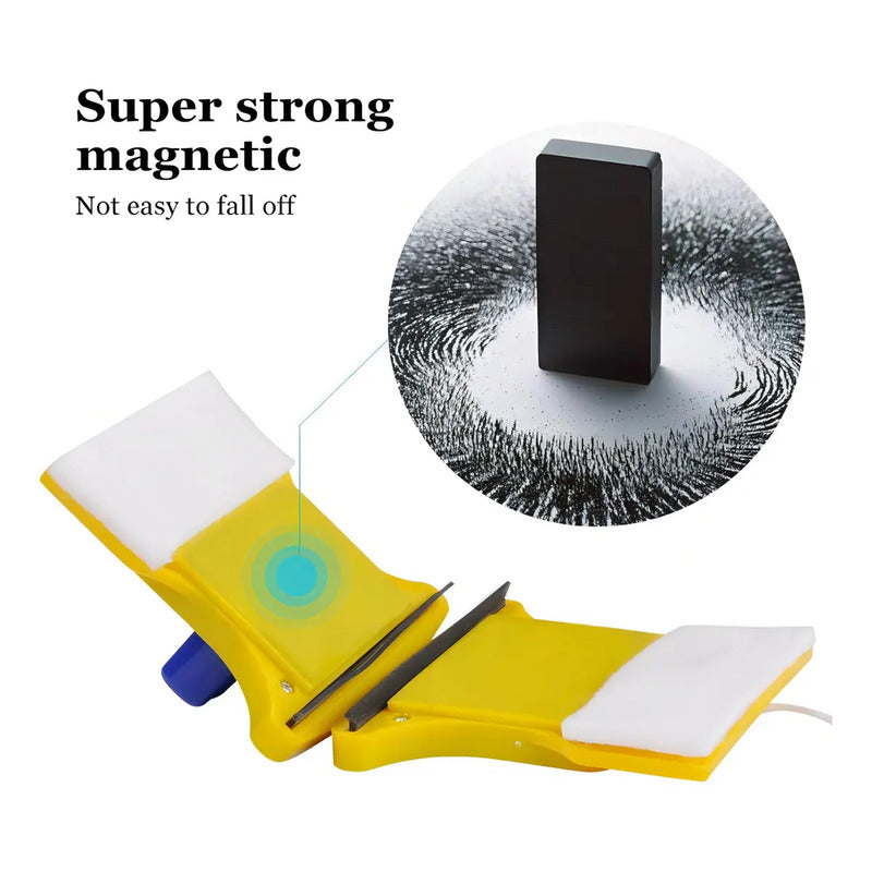 Limpiavidrios Magnético Para Ventanas De Doble Cara, Limpiador Seguro Y Eficaz Para Cristales De Hasta 6 Mm