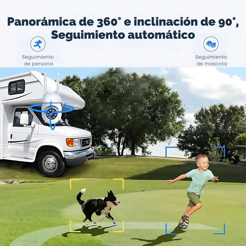 Pack De 3 Cámaras De Vigilancia Domo Figostore Wi-fi Para Exterior Con Visión Nocturna Y Audio Bidireccional Blanco