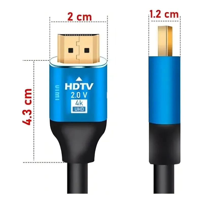 Cable Hdmi Reforzado Y Blindado De 15 Metros Para Tv 4k 60hz
