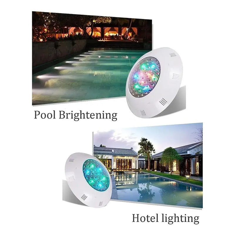 Foco Piscina 9w Mando A Distancia Lámpara Led Rgb