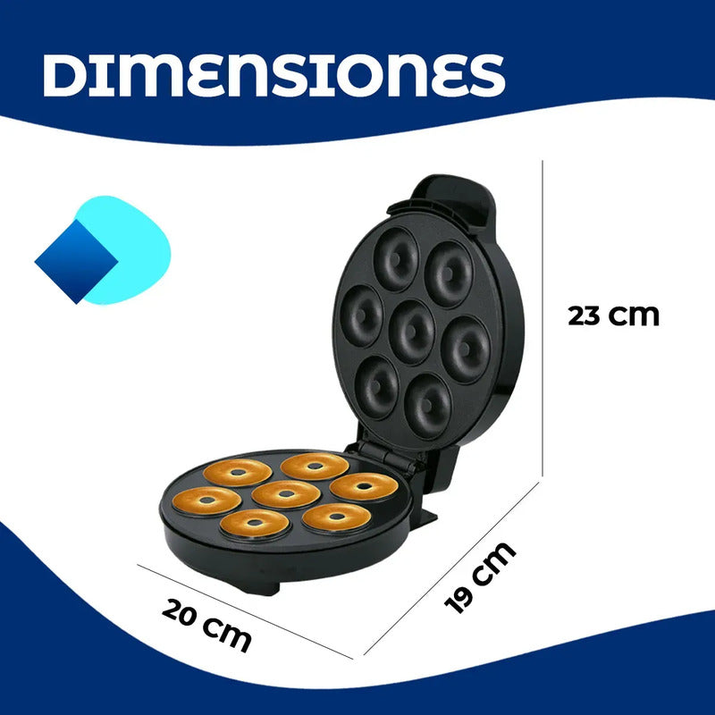 Maquina Donas + Fondue Chocolate Negro Y Amarillo
