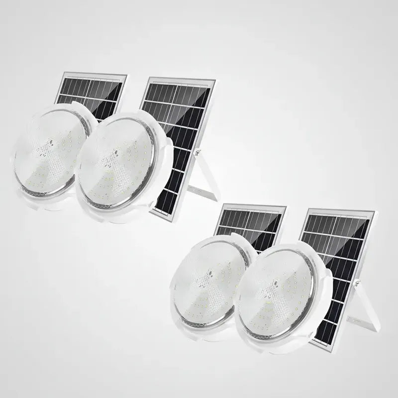 Lámpara Plafón Solar M Casa 100w Luz Blanca 6500k Blanco