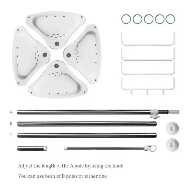 Esquinero Baño Metalico Multiuso Estantes 4 Repisas Blanco