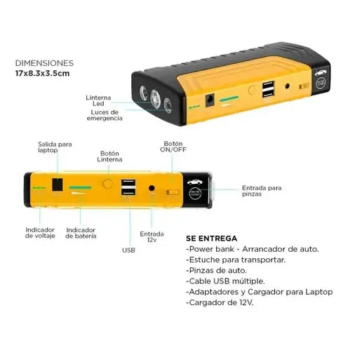 Partidor De Auto 12v Con Puerto Usb Para Celular Y Tablet
