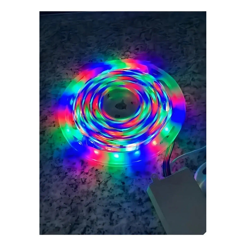Cinta Led Rgb 5m Con Controlador De Color Figo 120 Leds/m Ip64