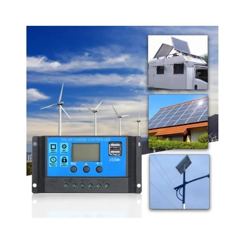 Controlador Carga Panel Solar Regulador Voltaje 20 Amperes
