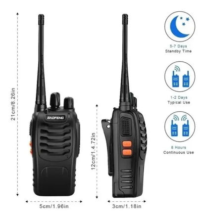 PACK SEGURIDAD EMPRESARIAL – 2 Cámara IP + 2 Radios Baofeng para Guardias