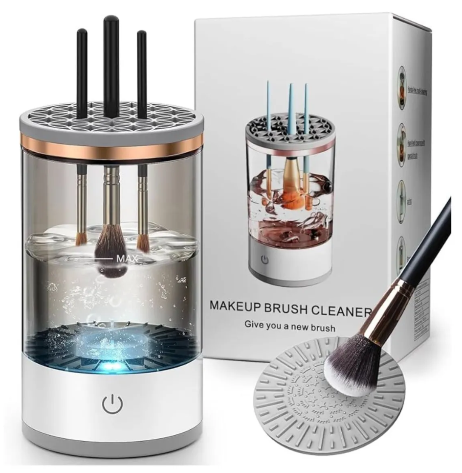 Mini Limpiador Automatico de Brochas de Maquillaje Pequenas y Medianas Portatil Recargable
