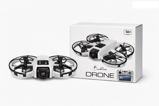 Drone Brushless con Cámara HD y Protectores 360°