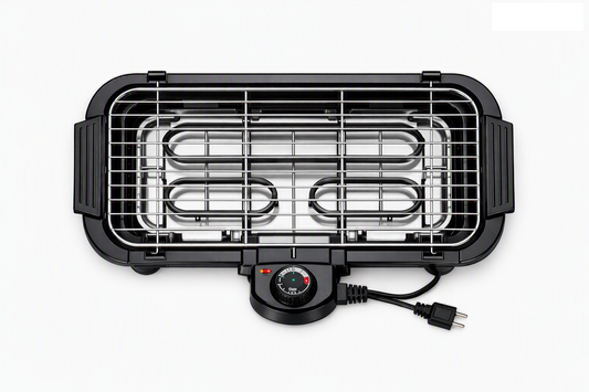 Parrillera Eléctrica 2000W  – Asadora sin Humo, Altura Ajustable, Fácil Limpieza