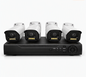 Kit 4 Camaras Seguridad 5MP Full Color DVR 4 Canales H.265 Vision Nocturna Exterior Celular