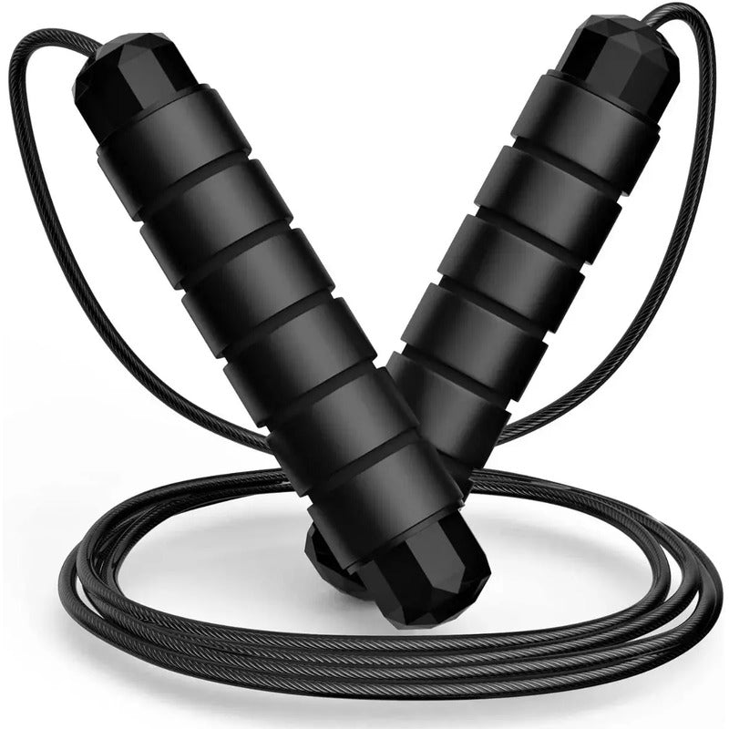Cuerda Para Saltar / Velocidad 3 Metros Ajustable  Negro