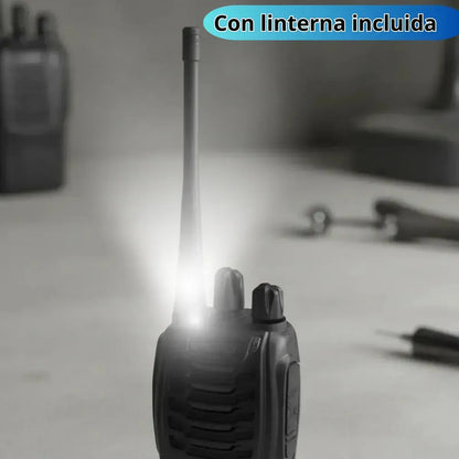 Walkie-talkie Baofeng Bf-888s Recargable Con Linterna Para Seguridad Y Eventos Negro 400-470 Mhz