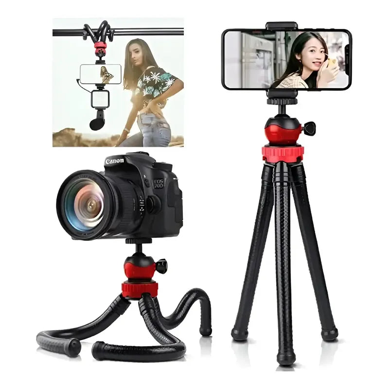 Kit De Grabacion Con Tripode Aro Luz Led Y Microfono
