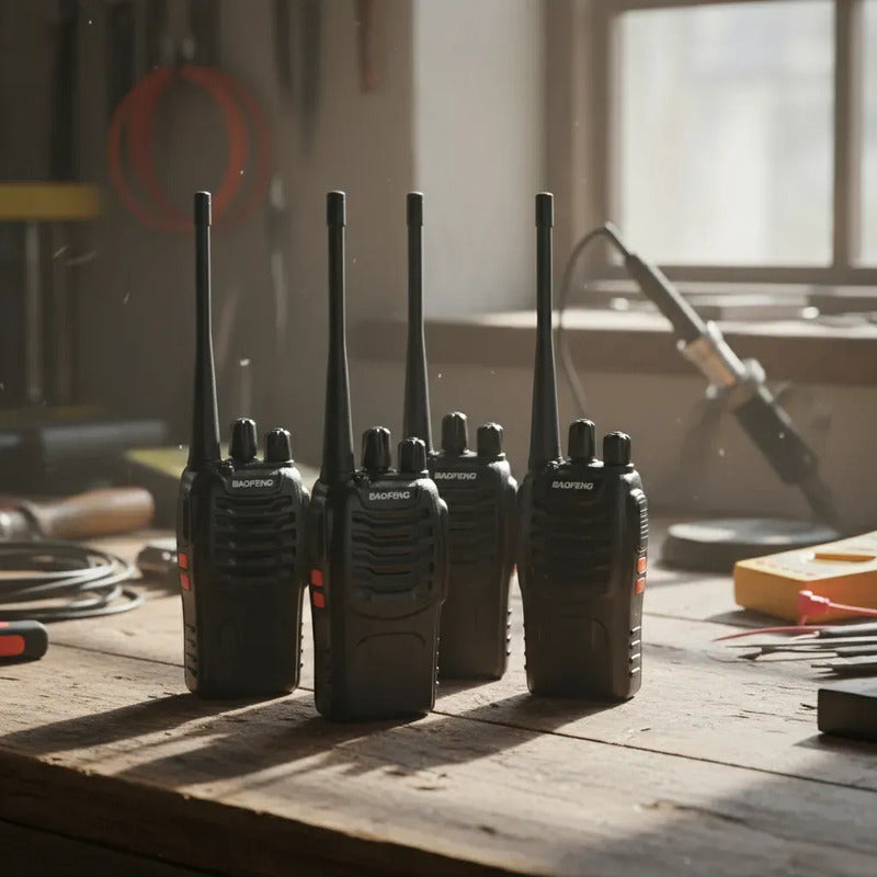 Radio Transmisor Baofeng Walkie Talkie Bf-888s X4 Negro