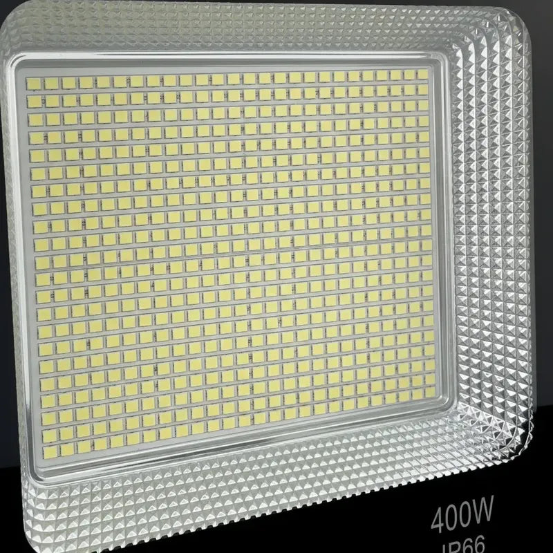 Foco Reflector Proyector Led 400 Watts Resistente Al Agua Negro