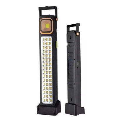 Lámpara 48 Led Solar Foco Luz Emergencia Recargable  Negro