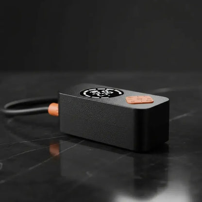Inflador Portátil Para Neumáticos De Auto Y Moto Con Pantalla Digital Y 150 Psi Negro 60hz Monofásica