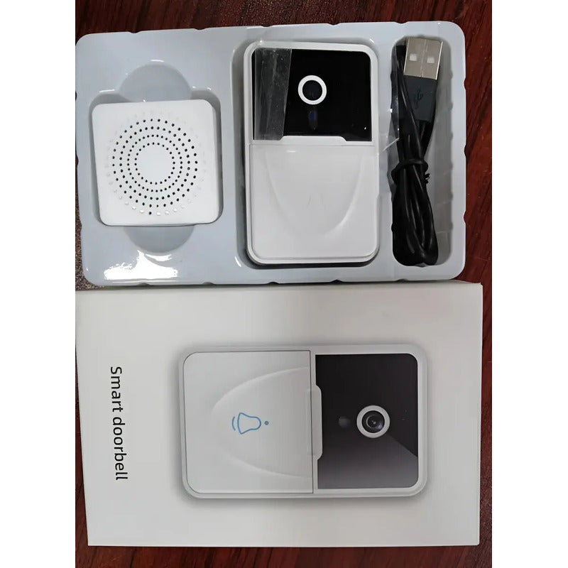 Figoimport Timbre Camara Wifi Seguridad Video Portero Inalámbrico Smart Herramientas Y Mejoras Del Hogar Figo Store Blanco