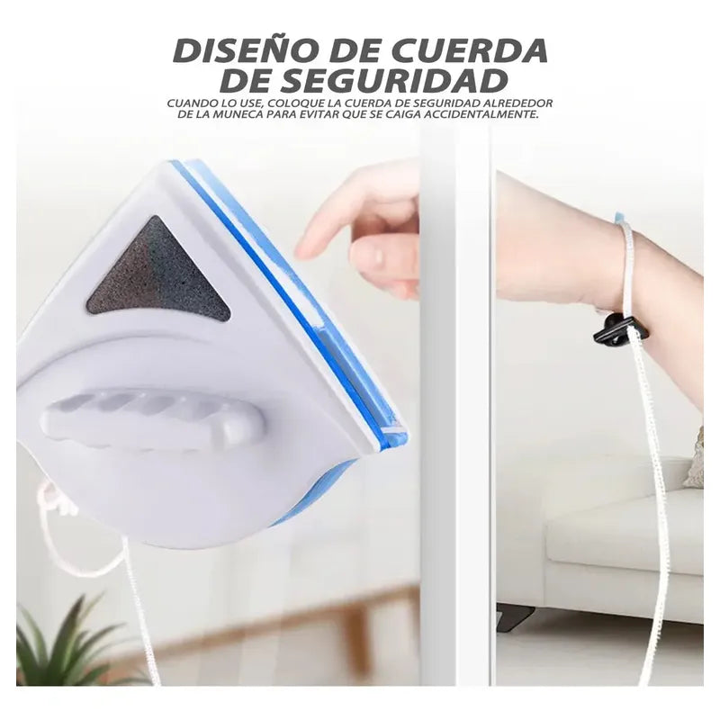 Limpia Vidrios Magnético Ventanas Hogar Triangular