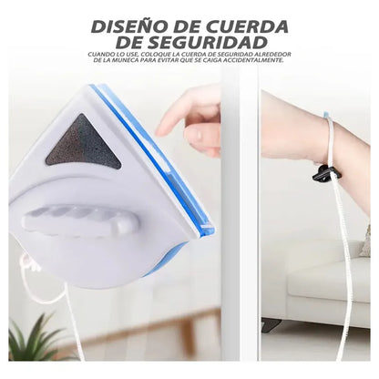 Limpia Vidrios Magnético Ventanas Hogar Triangular
