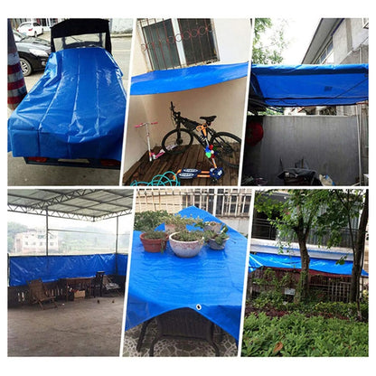 Carpa Lona Cobertor Impermeable Multiusos 8x12 M Azul Y Naranja