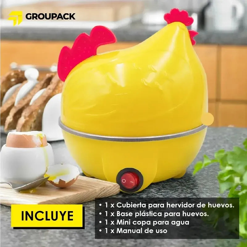 Maquina Hervidor De Huevos Cocina Hogar Amarillo