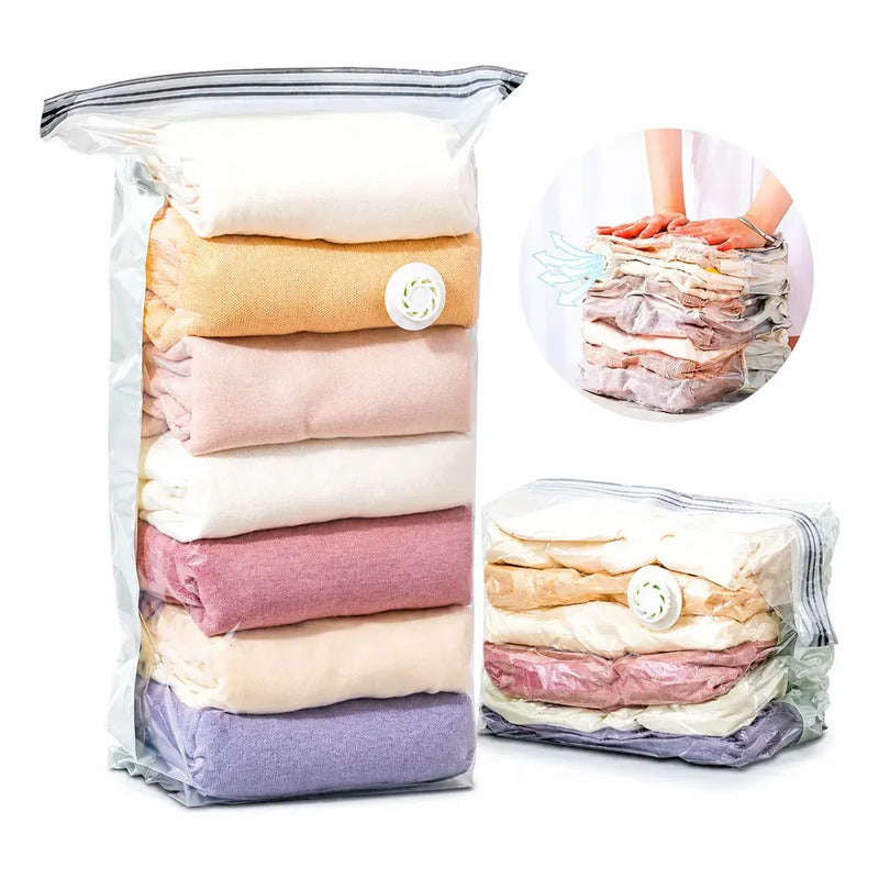 Bolsa Al Vacio Ropa Plumones Ahorra Espacio 70x110cm Figoimp
