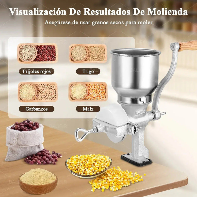 Molino Moledor Manual Metálico Choclo Maiz Metal