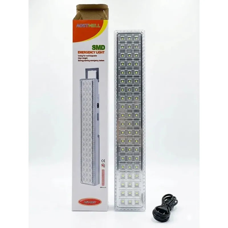 Lámpara De Emergencia Led Recargable Con 60 Luces Para Cortes De Energía Blanco