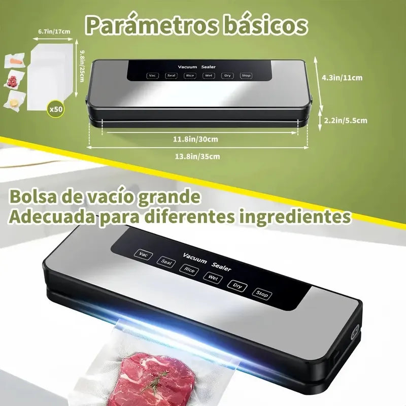 Selladora Al Vacio De Alimentos Para Almacenamiento 220v