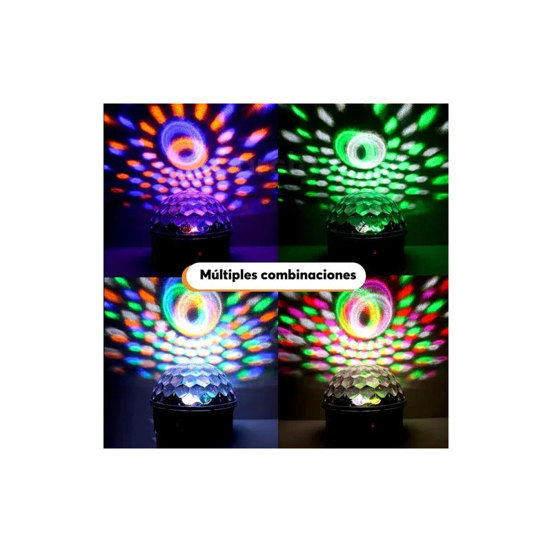 Fiesta Magic Disco Ritmitca Giratoria Efecto Pack X4