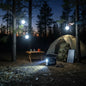 Kit Solar De Camping Luz Emergencia Usb 3ampolletas Blanco Frío