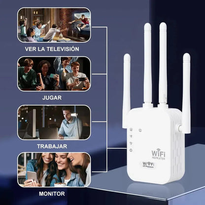 Repetidor Wifi Amplificador Señal 300mbps Pack X2