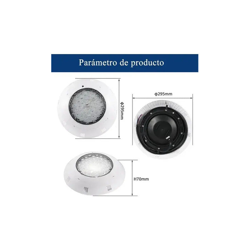 Foco Led Rgb De Piscina Subacuático Con Control Remoto Ip68 De Figoimport