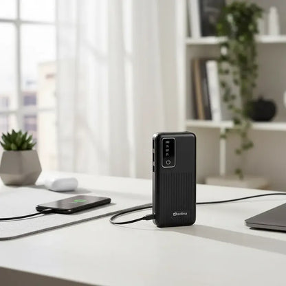 Bateria Externa 20000mah Power Bank Tres Salidas Usb Led Variado