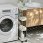 Carrito Organizador 4 Estantes Con Ruedas Para Cocina Blanco