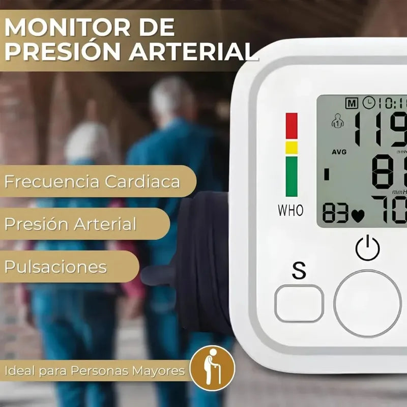 Tensiometro Digital Brazo Presion Arterial 2 Usuarios Pro Blanco