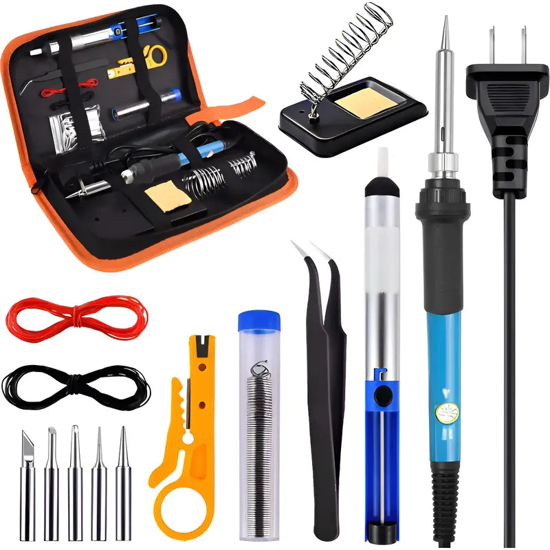 Kit Cautín Soldador Profesional Para Electrónica 60w