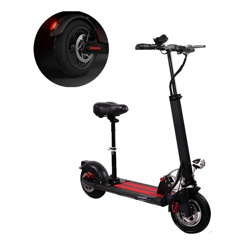 Scooter Electrico Con Aciento 350w Pantalla Digital Negro