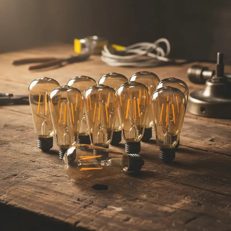 Ampolleta Vintage Led E27 4w Luz Cálida Retro Amarillo