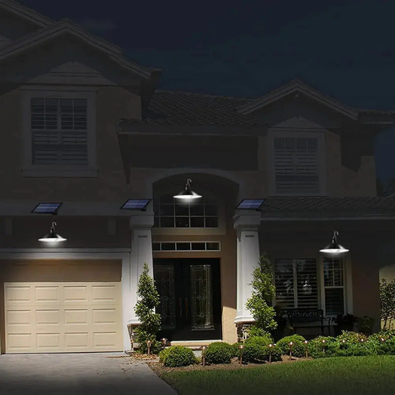 Lampara Led Solar Colgante 120º Con Control 120w 1 Unidad Negro