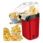 Máquina Para Palomitas De Aire Caliente Roja, 1200w, Para Fiestas Y Noches De Cine Rojo