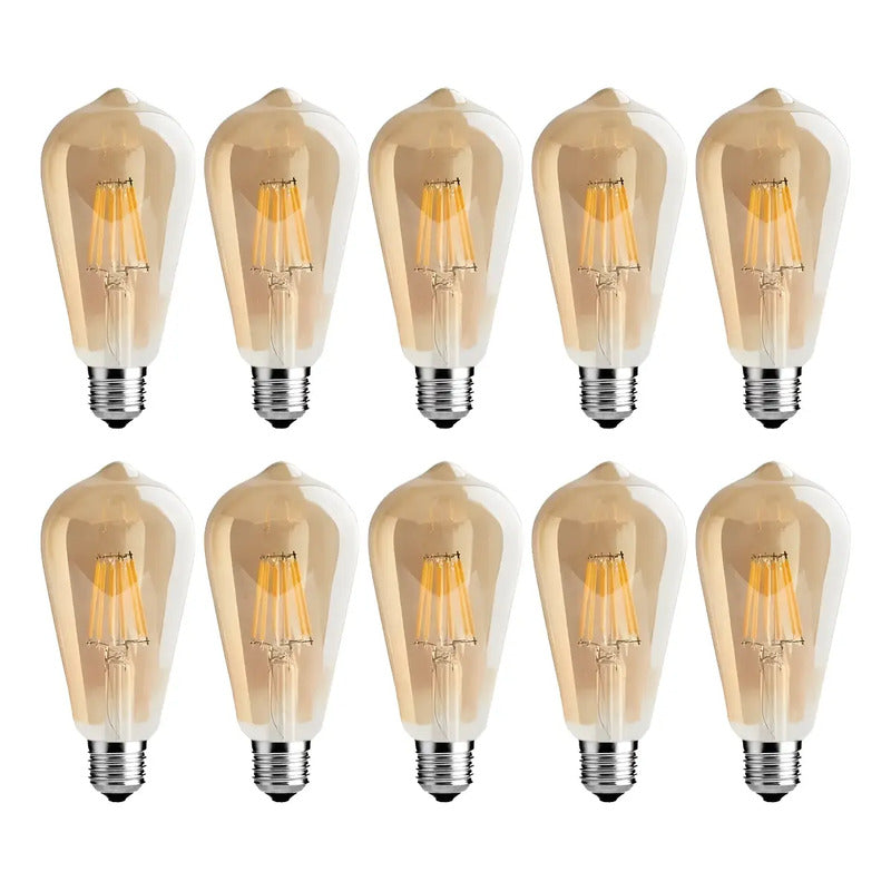 Ampolleta Vintage Led E27 4w Luz Cálida Retro Amarillo