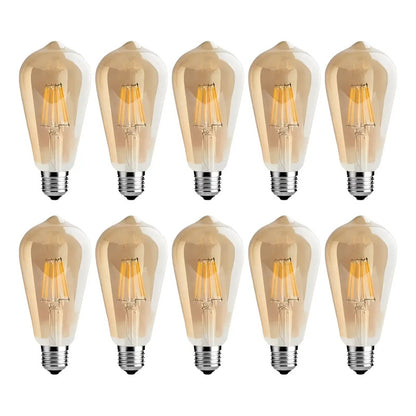 Ampolleta Vintage Led E27 4w Luz Cálida Retro Amarillo