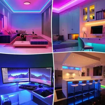Cinta Led Rgb 5m Con Controlador De Color Figo 120 Leds/m Ip64