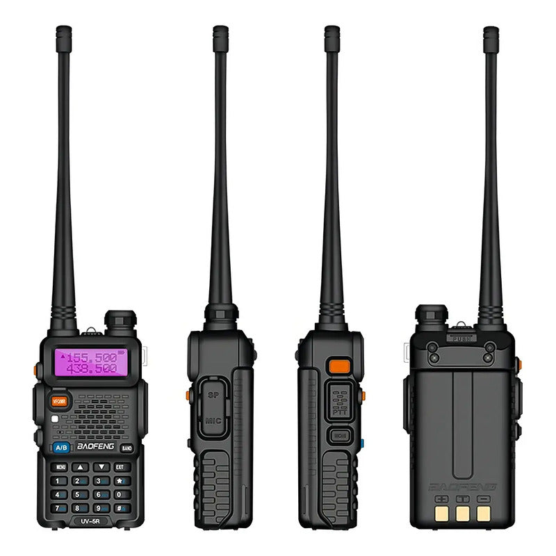 Walkie Talkie Baofeng Uv-5r Largo Alcance 10km 128 Canales Negro