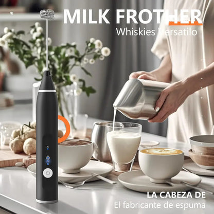 Batidora Eléctrica Mini Recargable Para Café Y Leche Betensh Negro-228094-262242 B45